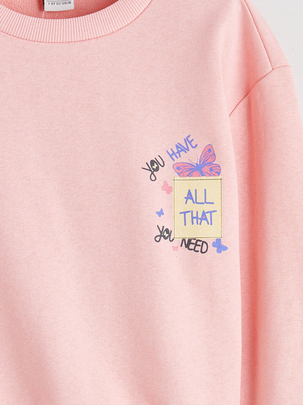LCW Kids Crew Neck Girls' Sweatshirt -W5IJ52Z4-ZUW