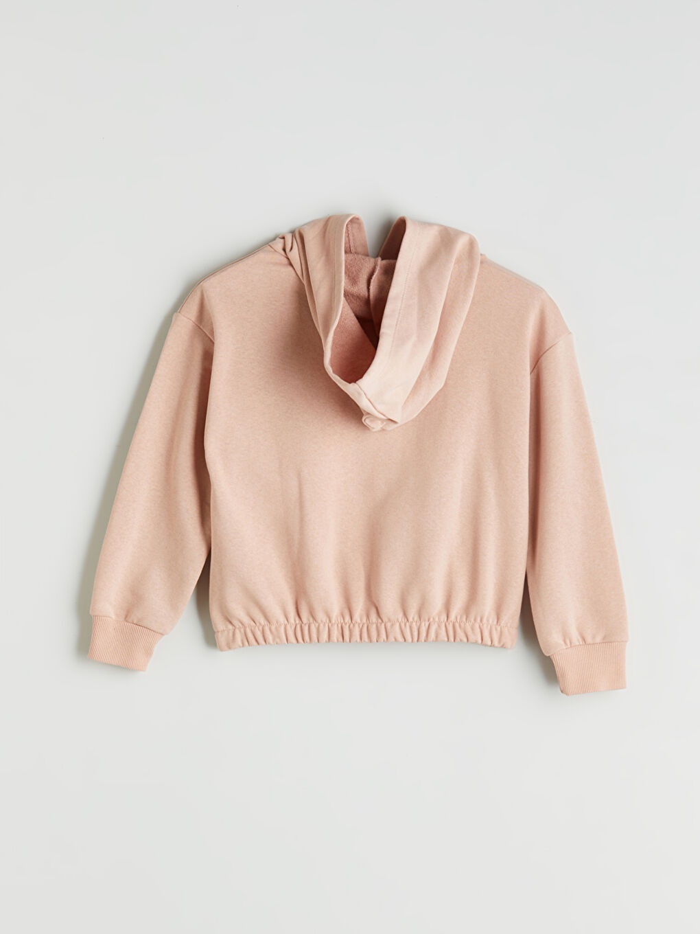 Hooded Bow Printed Girls' Sweatshirt-2