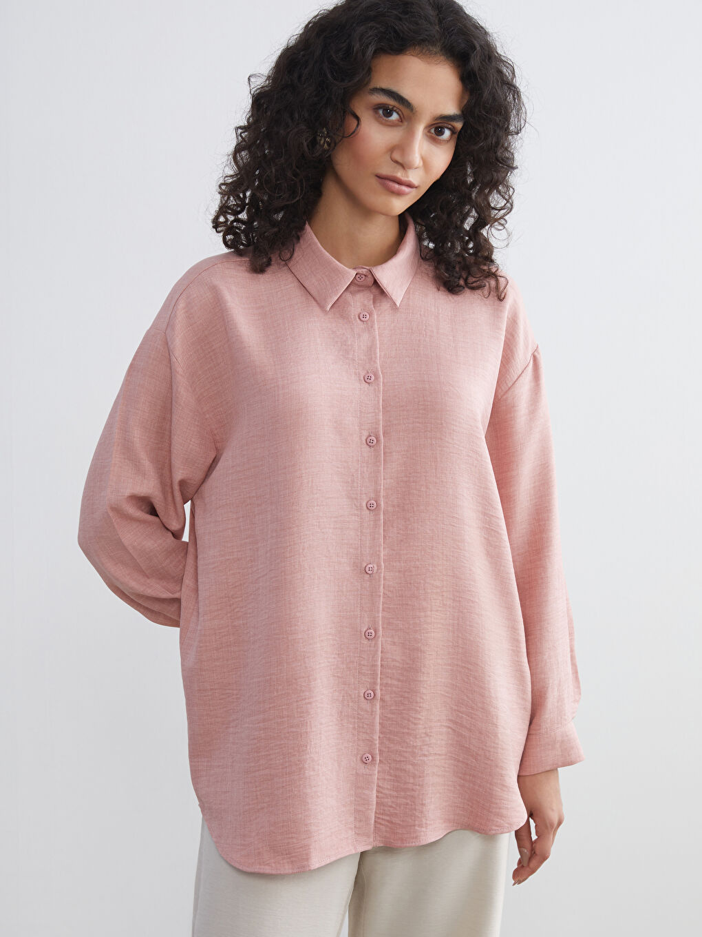 LCW ONCE Twill Women's Shirt -W5IJ97Z8-ZQB