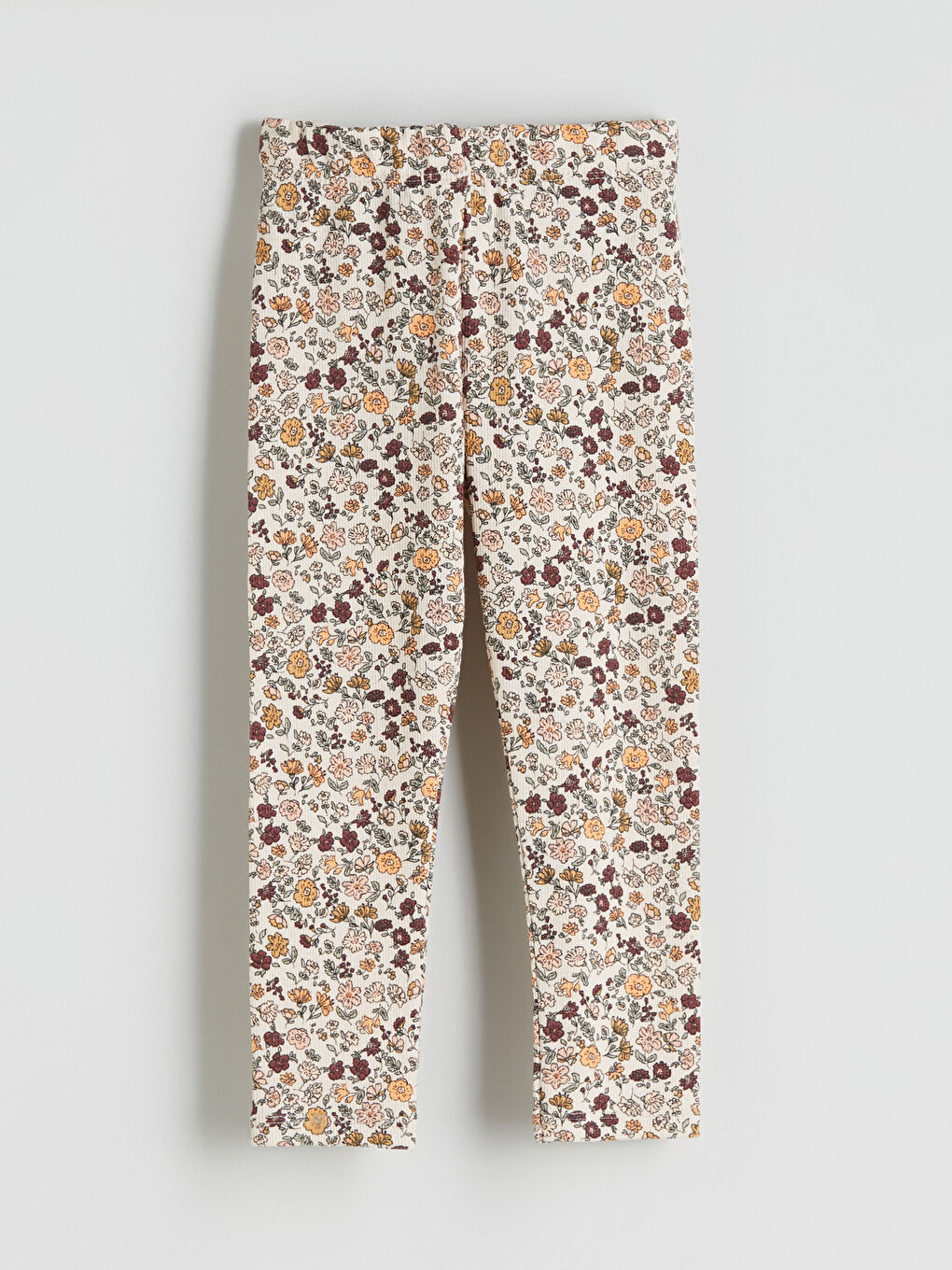 Leggings Floraux à Taille Élastiquée pour Filles-2