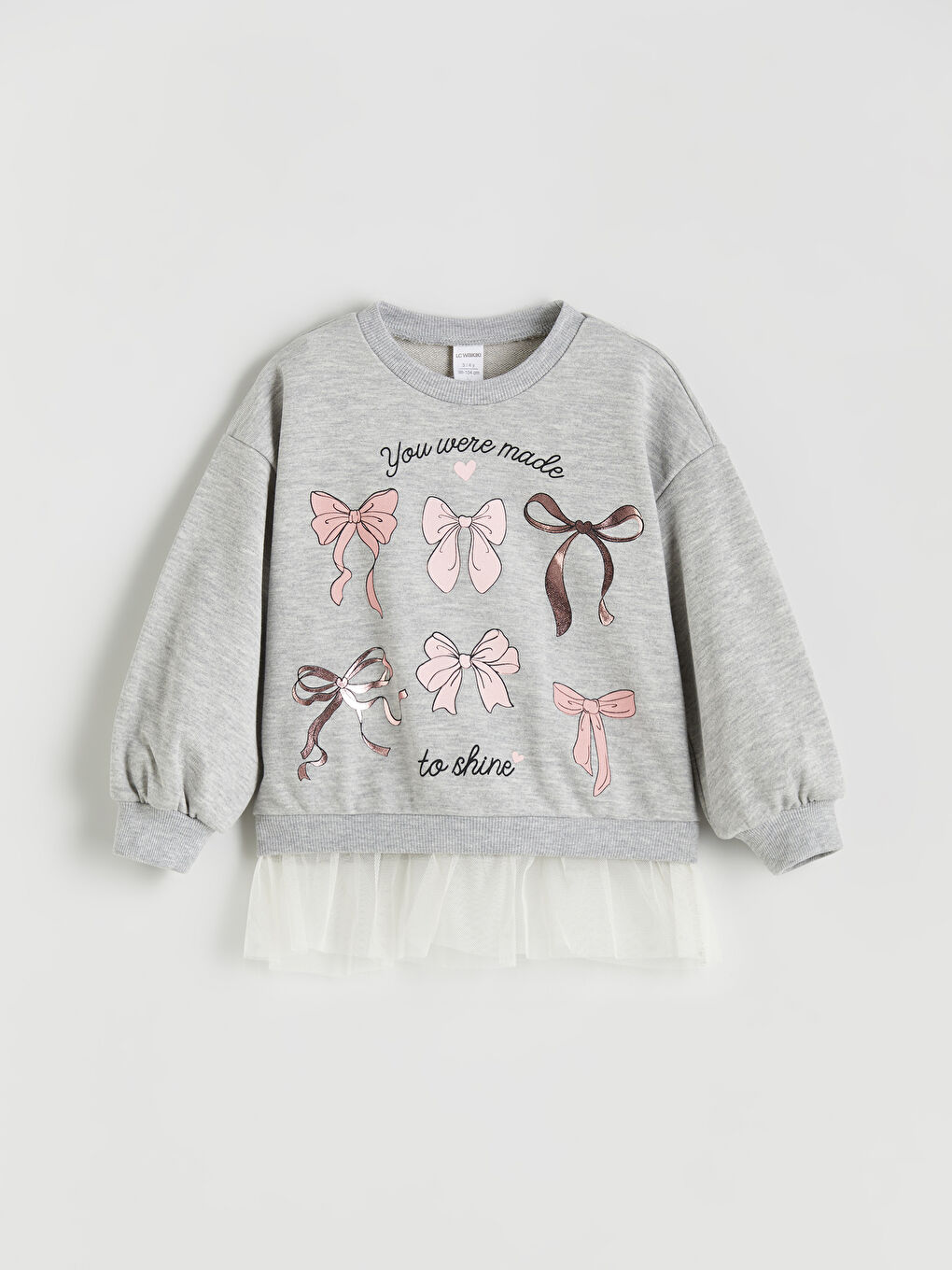LCW Kids Crew Neck Girls' Sweatshirt -W5IK04Z1-CY9