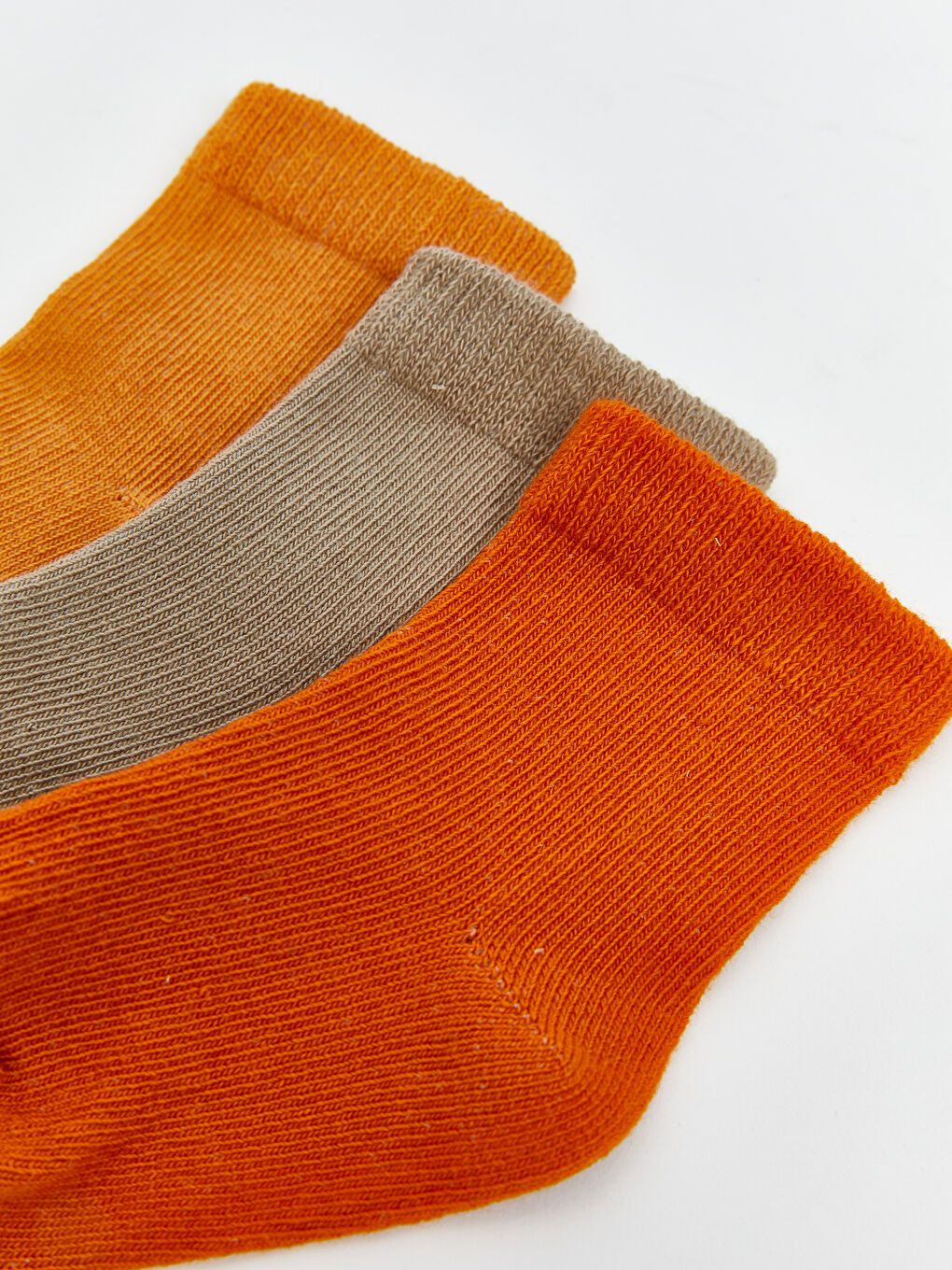 Karışık Basic Kız Bebek Patik Çorap 3'lü-1