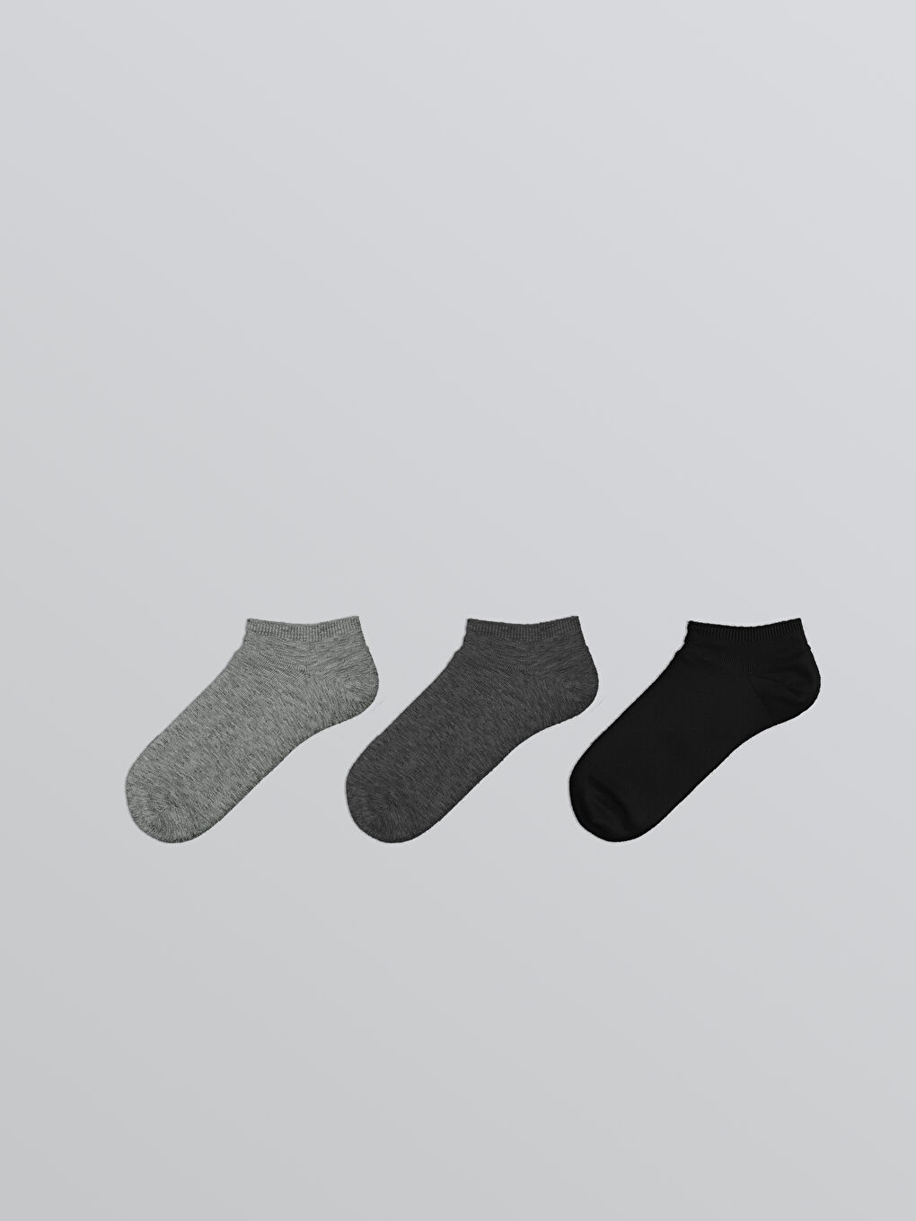 Women's Plain Trainer Socks 3-pack