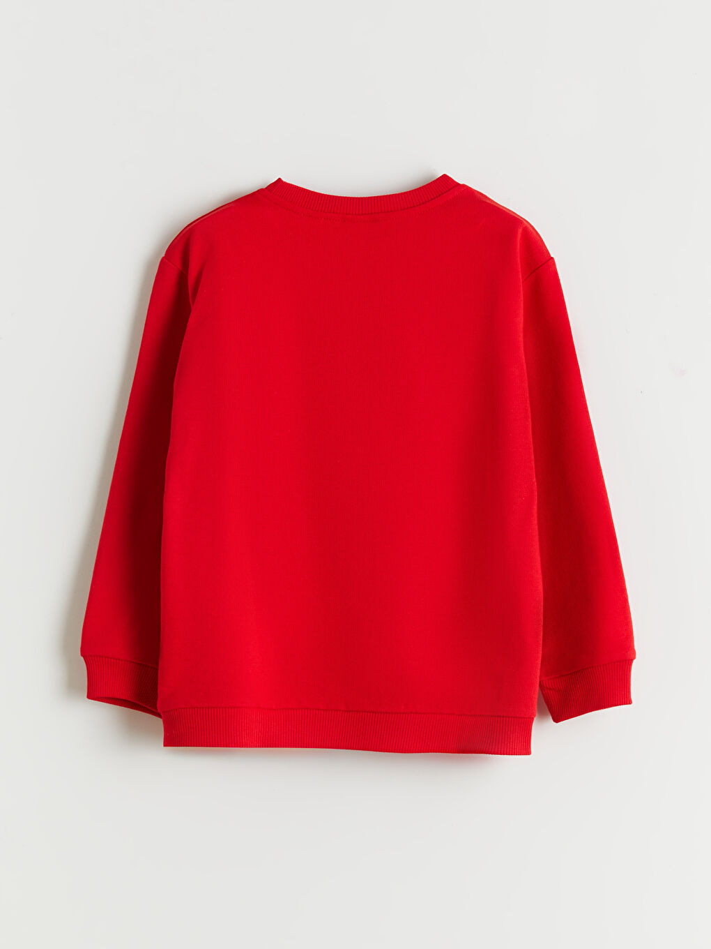 Kırmızı Bisiklet Yaka Atatürk Baskılı Erkek Çocuk Sweatshirt-1