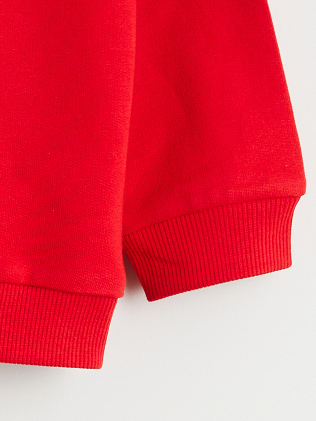 Kırmızı Bisiklet Yaka Atatürk Baskılı Erkek Çocuk Sweatshirt-2