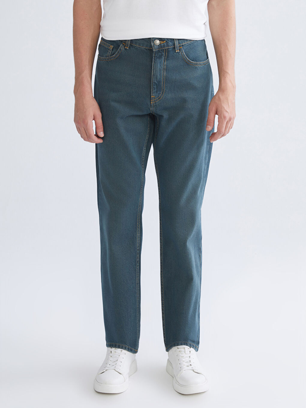 Kahverengi 779 Regular Fit Erkek Jean Pantolon-1