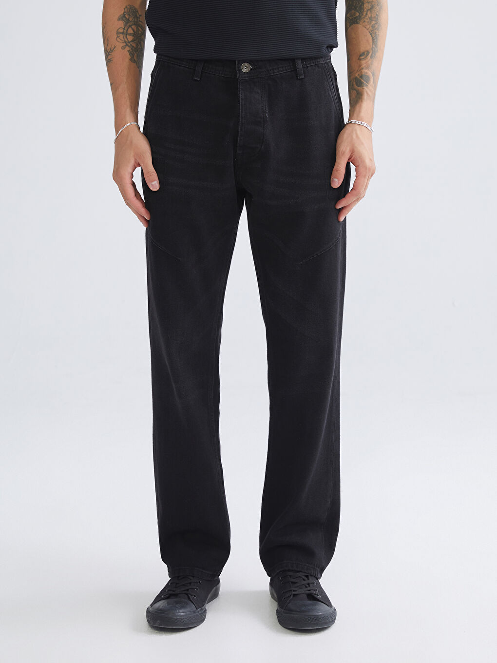 Siyah 779 Regular Fit Erkek Jean Pantolon-1