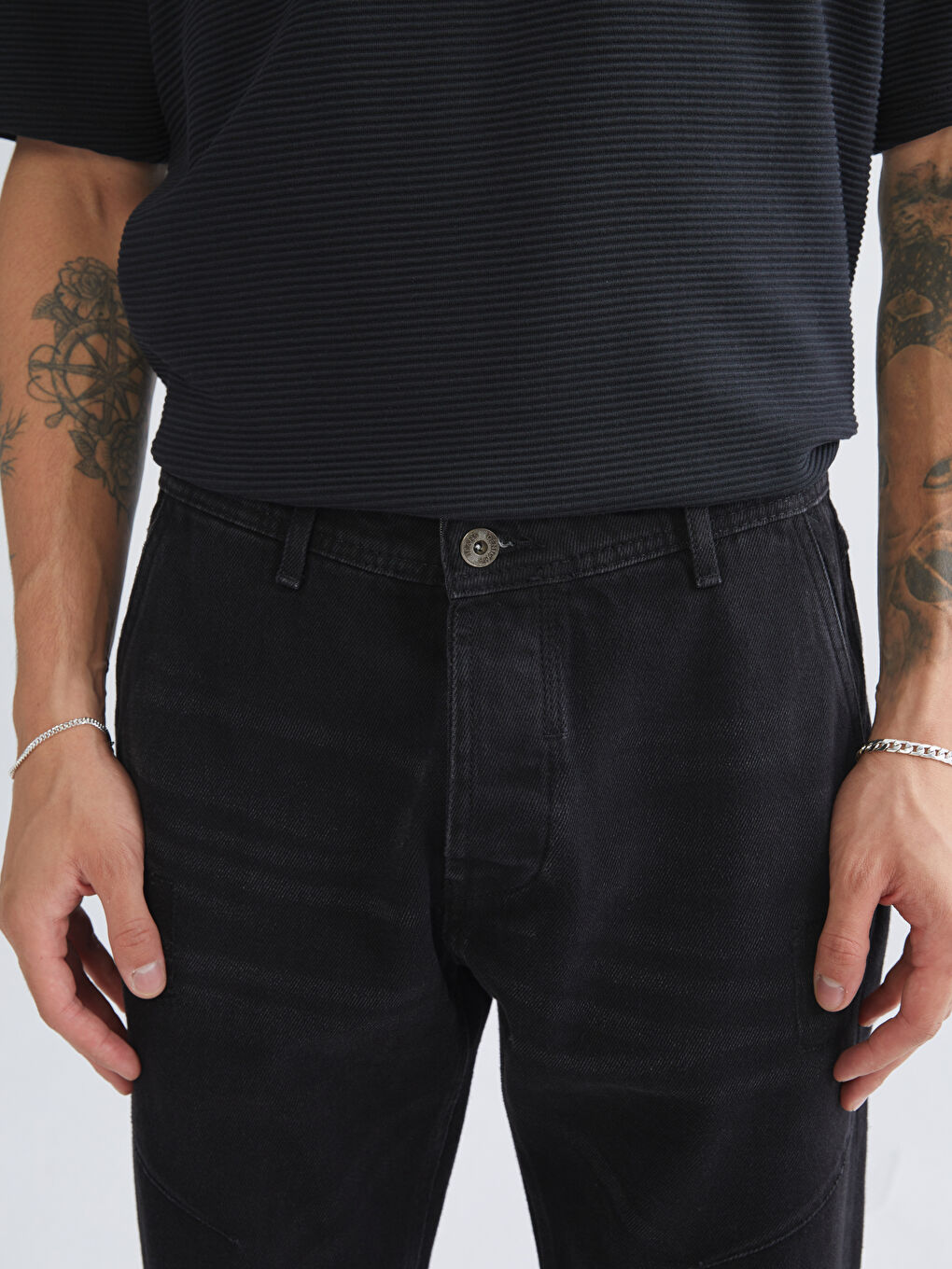 Siyah 779 Regular Fit Erkek Jean Pantolon-2