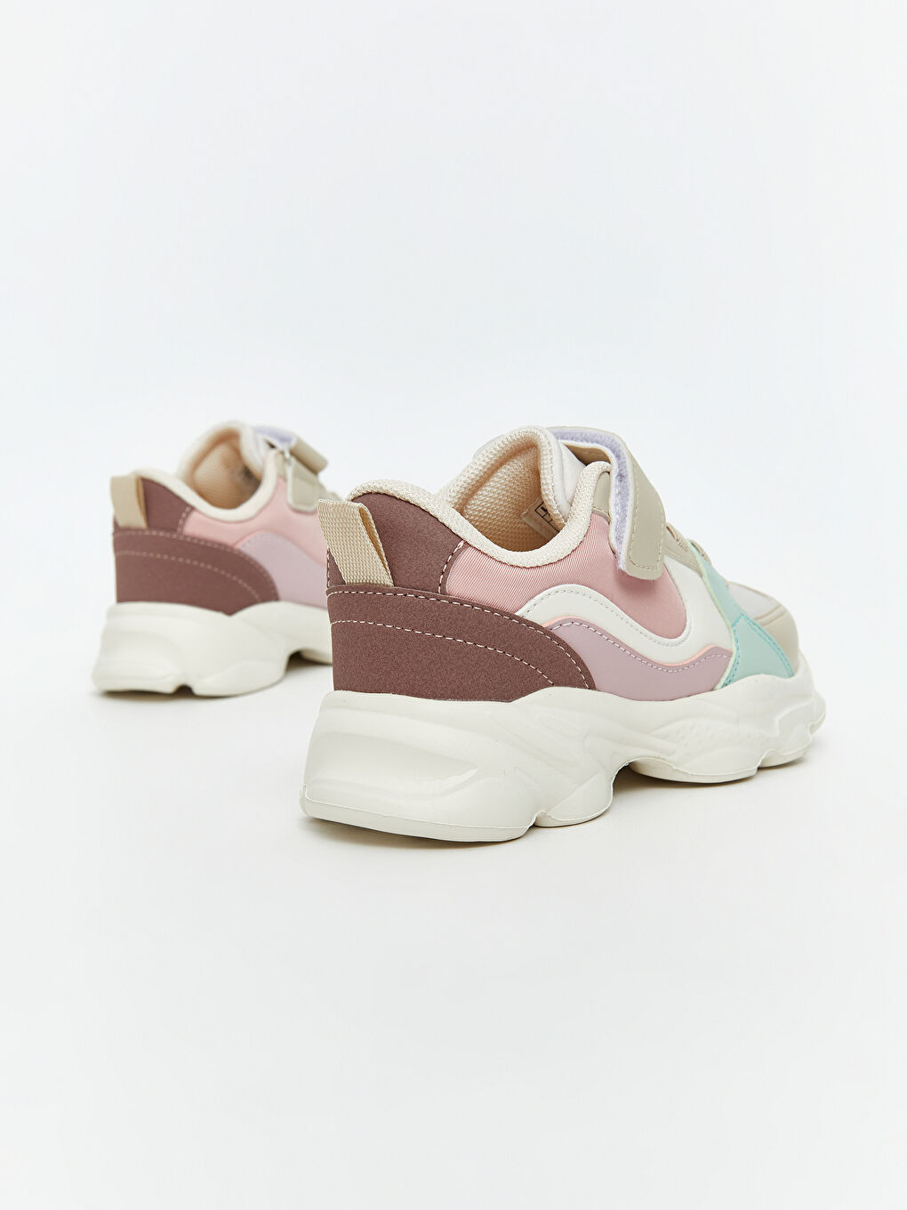 Bej Bağcık ve Cırt Cırtlı Kız Çocuk Spor Ayakkabı-4