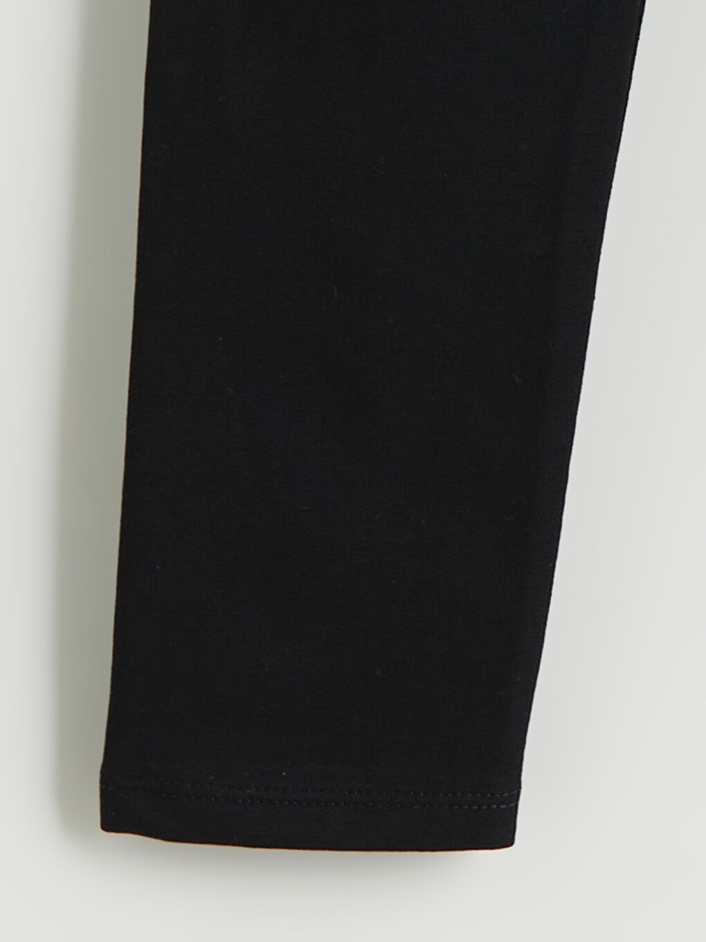 Siyah Beli Lastikli Kız Çocuk Uzun Tayt-2