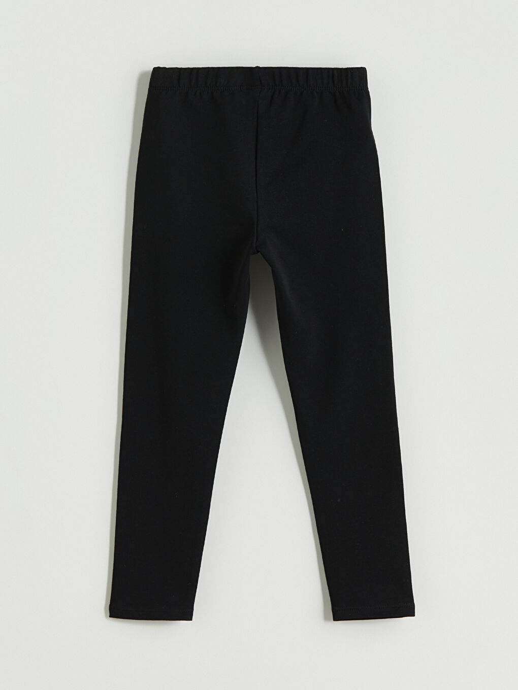 Siyah Beli Lastikli Kız Çocuk Uzun Tayt-3
