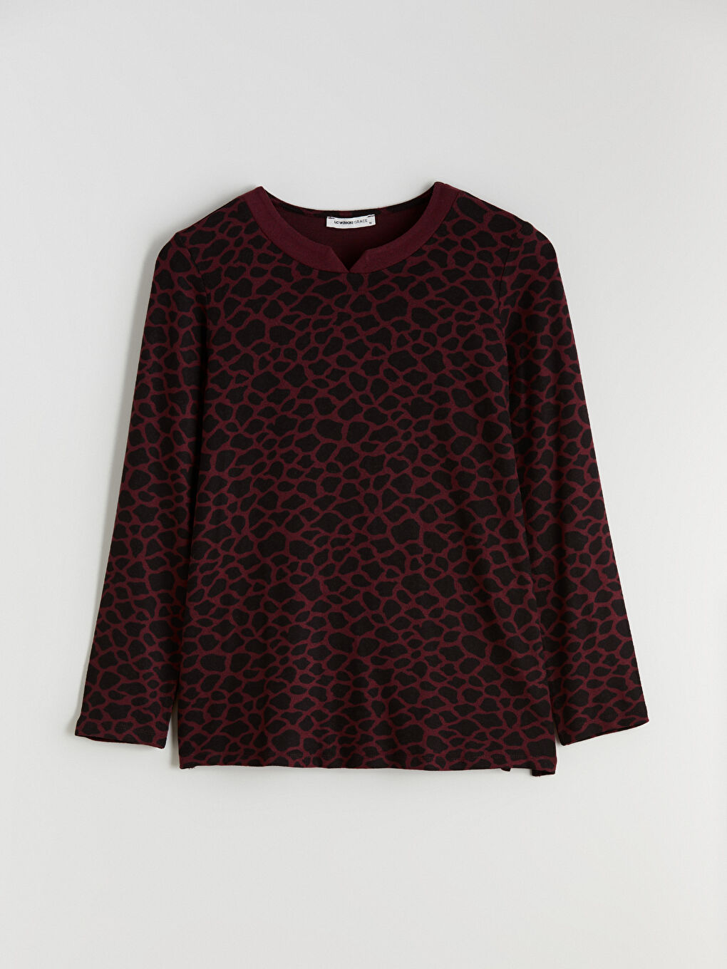 Crew Neck Leopard Print Women's T-Shirt-4