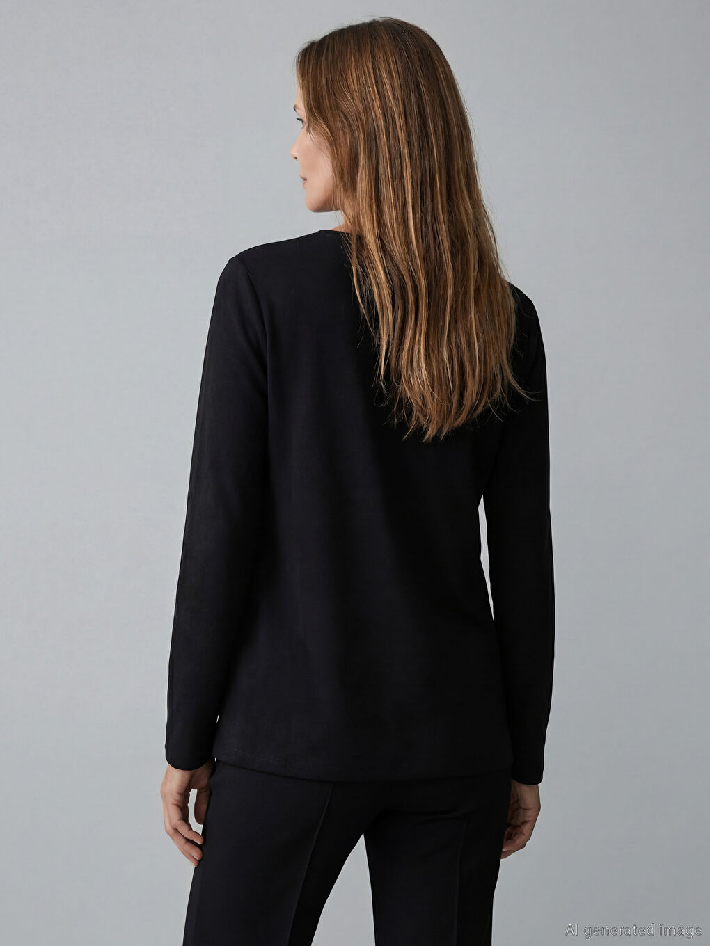 Crew Neck Patterned Women's T-shirt-3