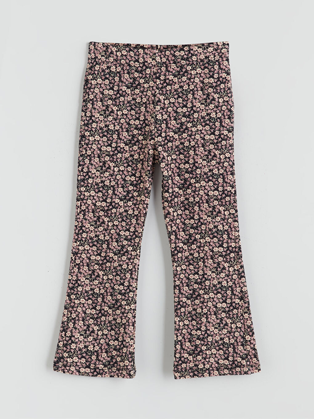 Elasticated Waist Flared Leg Girls' Leggings-1