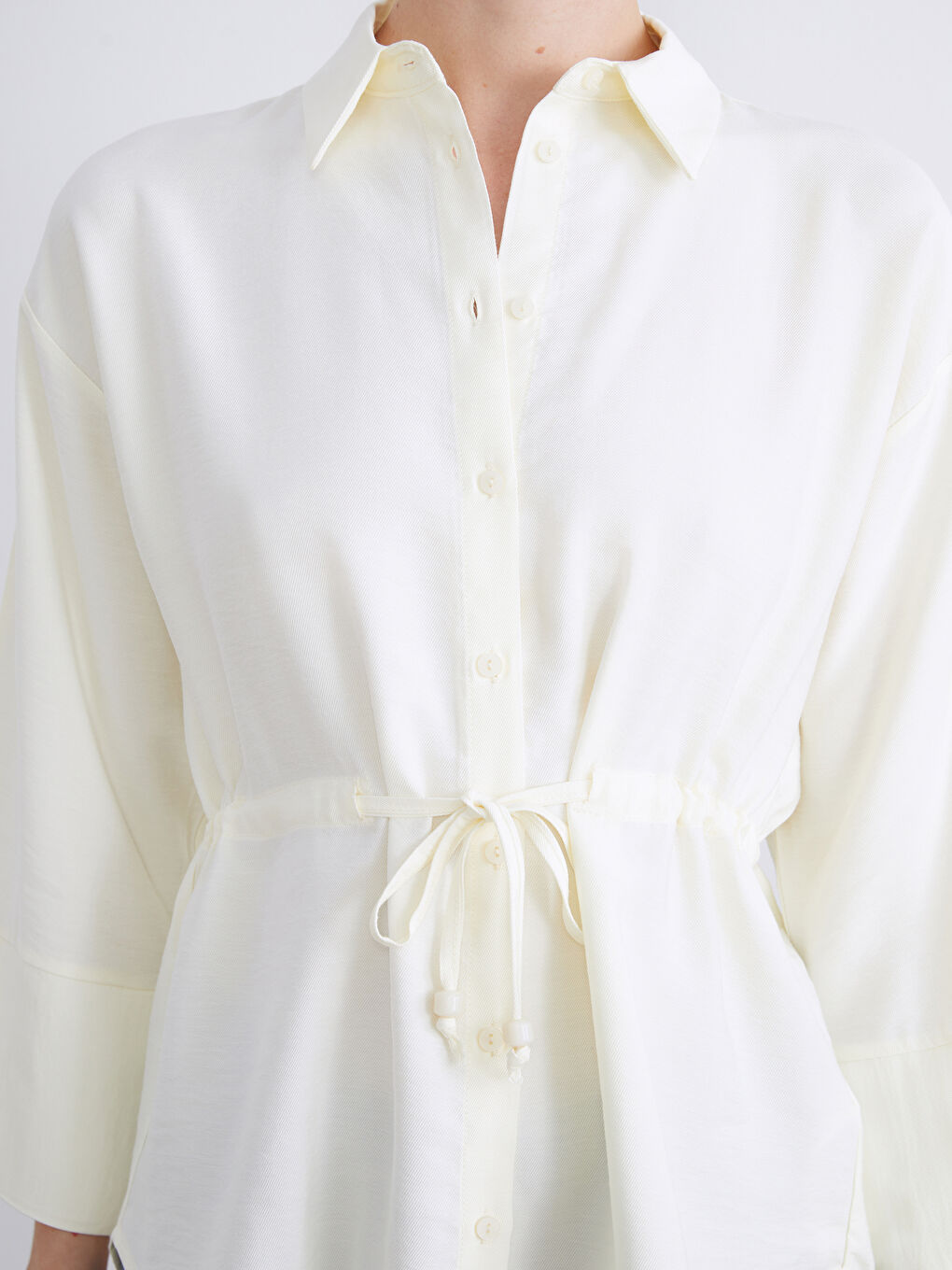 LCWAIKIKI Classic Woman YELLOW Shirt -W5IL34Z8-FTH
