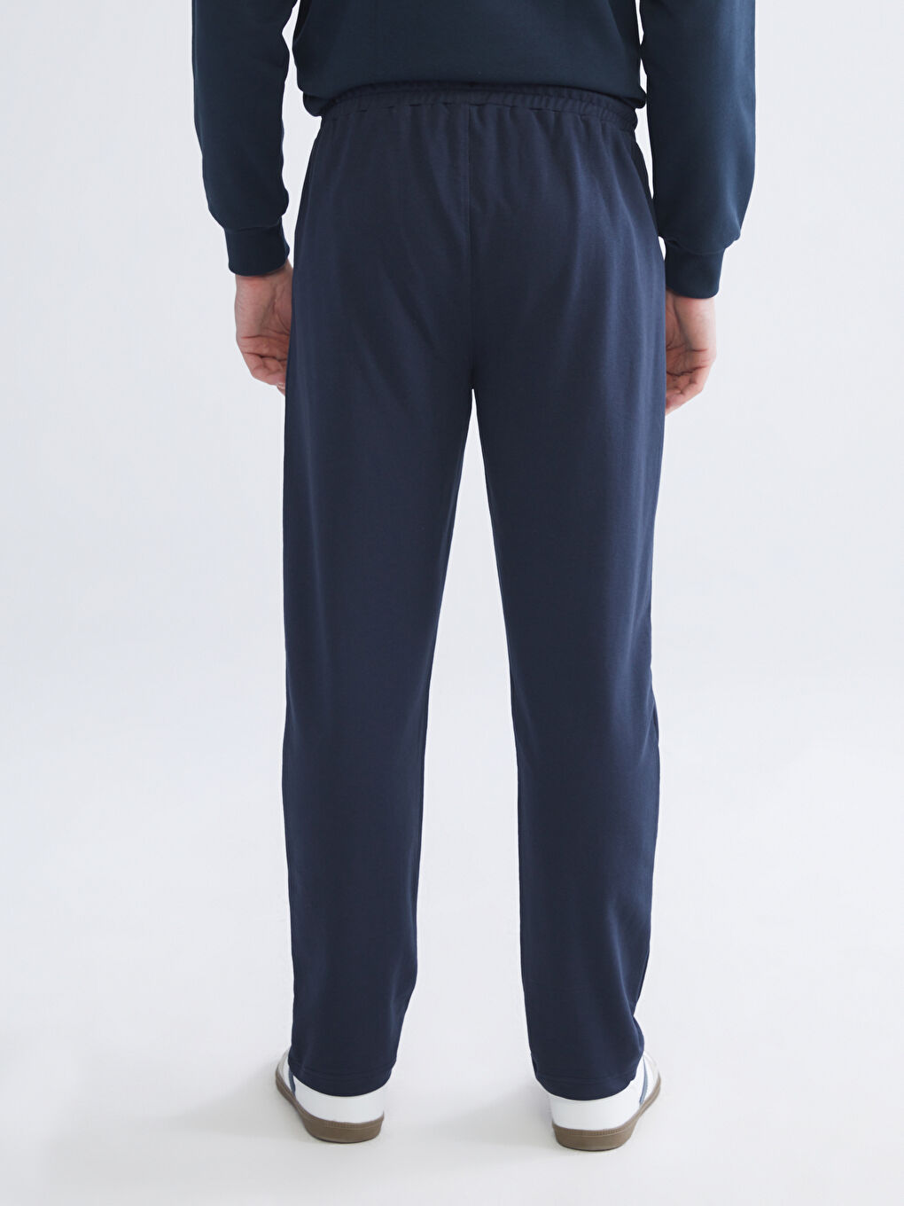 Lacivert Standart Kalıp Erkek Eşofman Altı-3