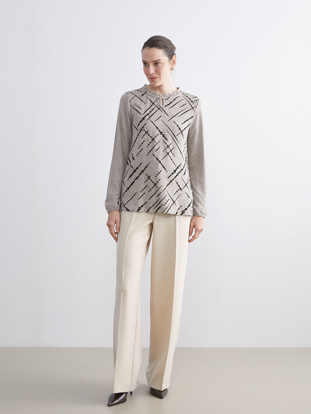 Жена Бежово Блуза-1