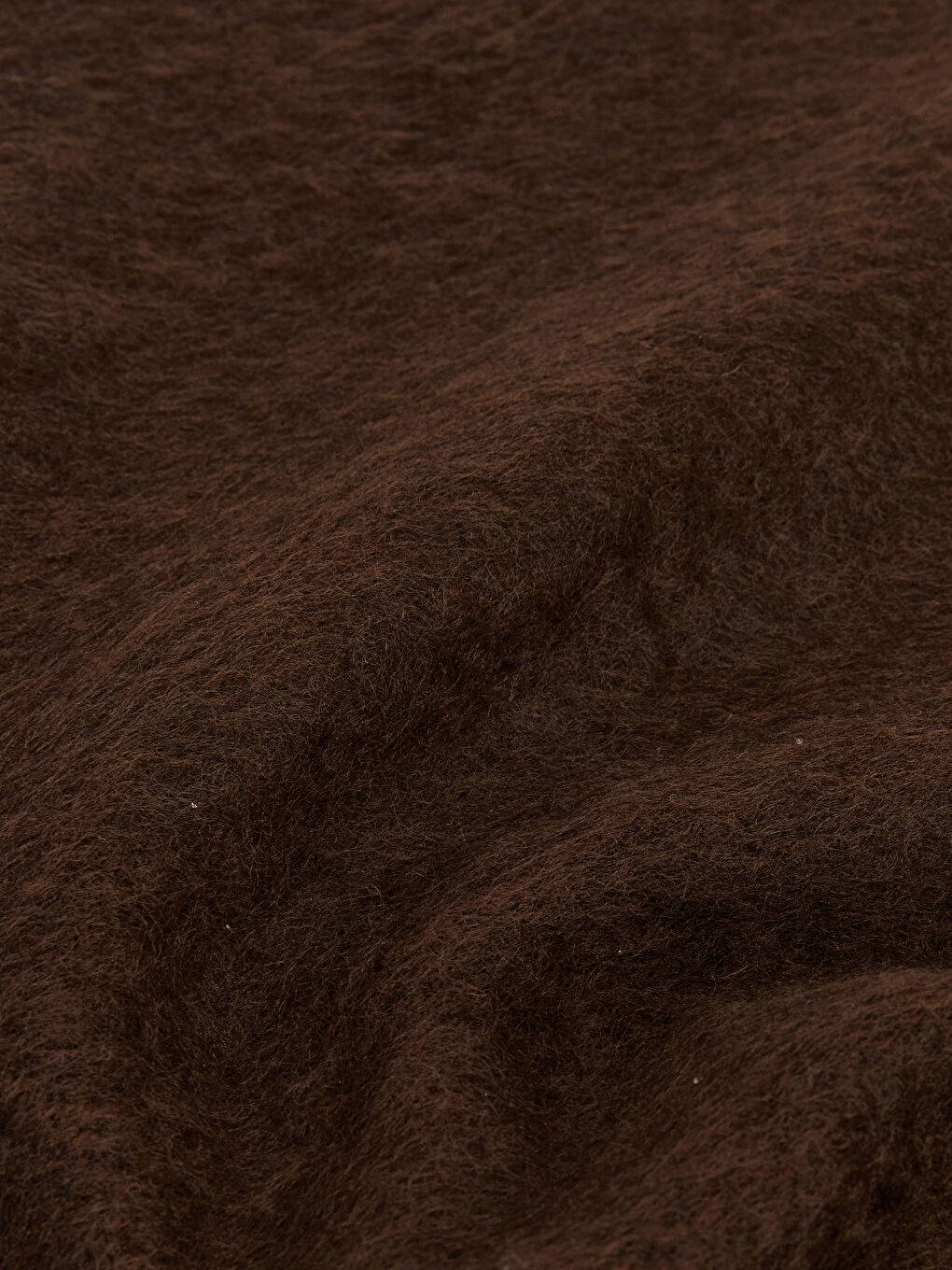 Kahverengi Püsküllü Kadın Atkı-2