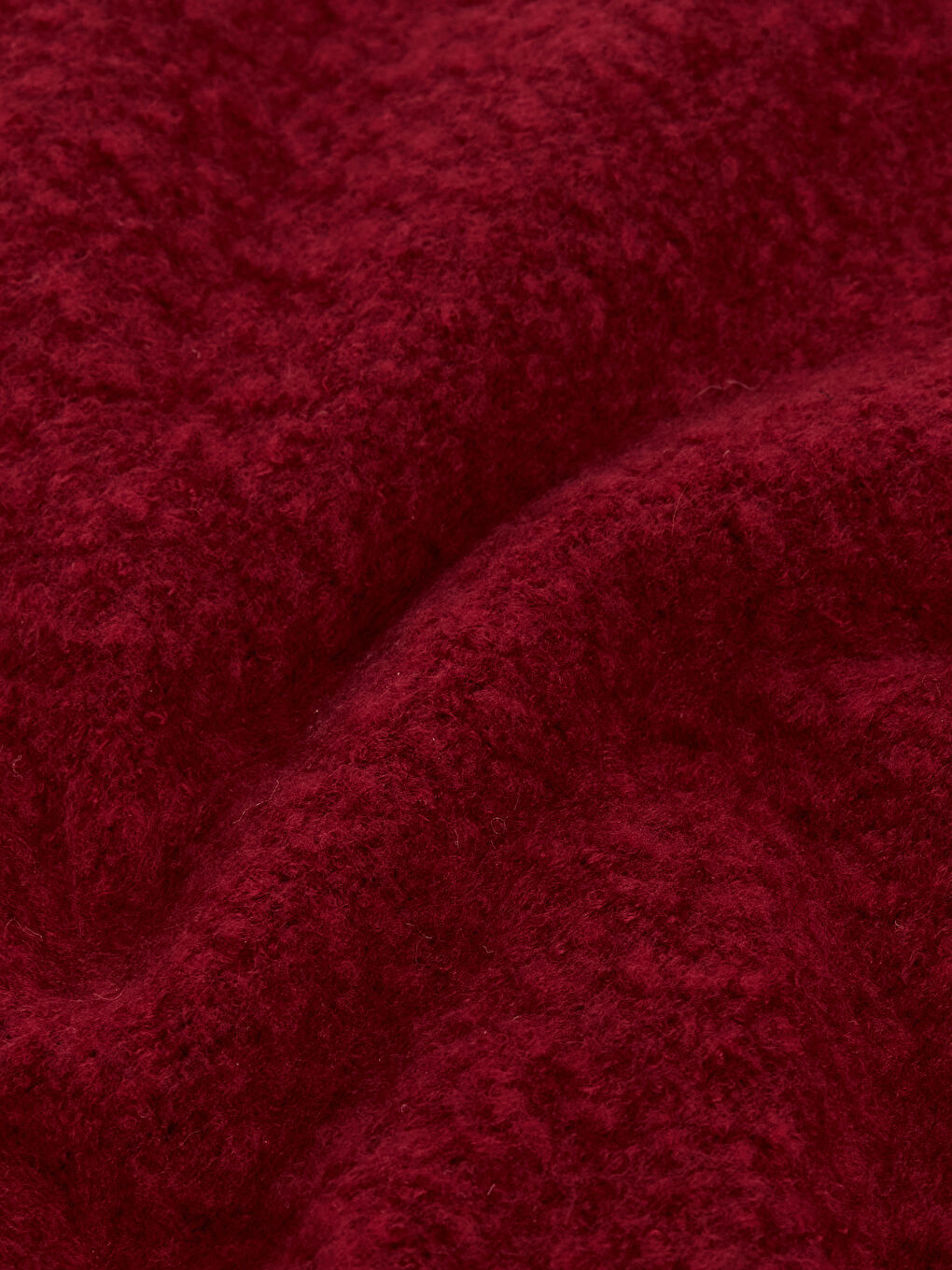 Bordo Püsküllü Kadın Atkı-2