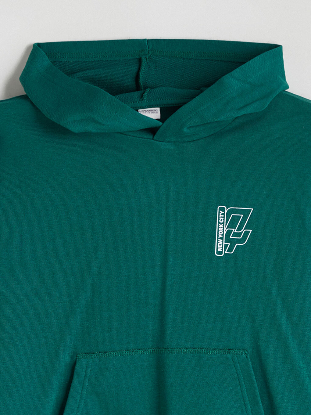 Yeşil Kapüşonlu Erkek Çocuk Sweatshirt-2