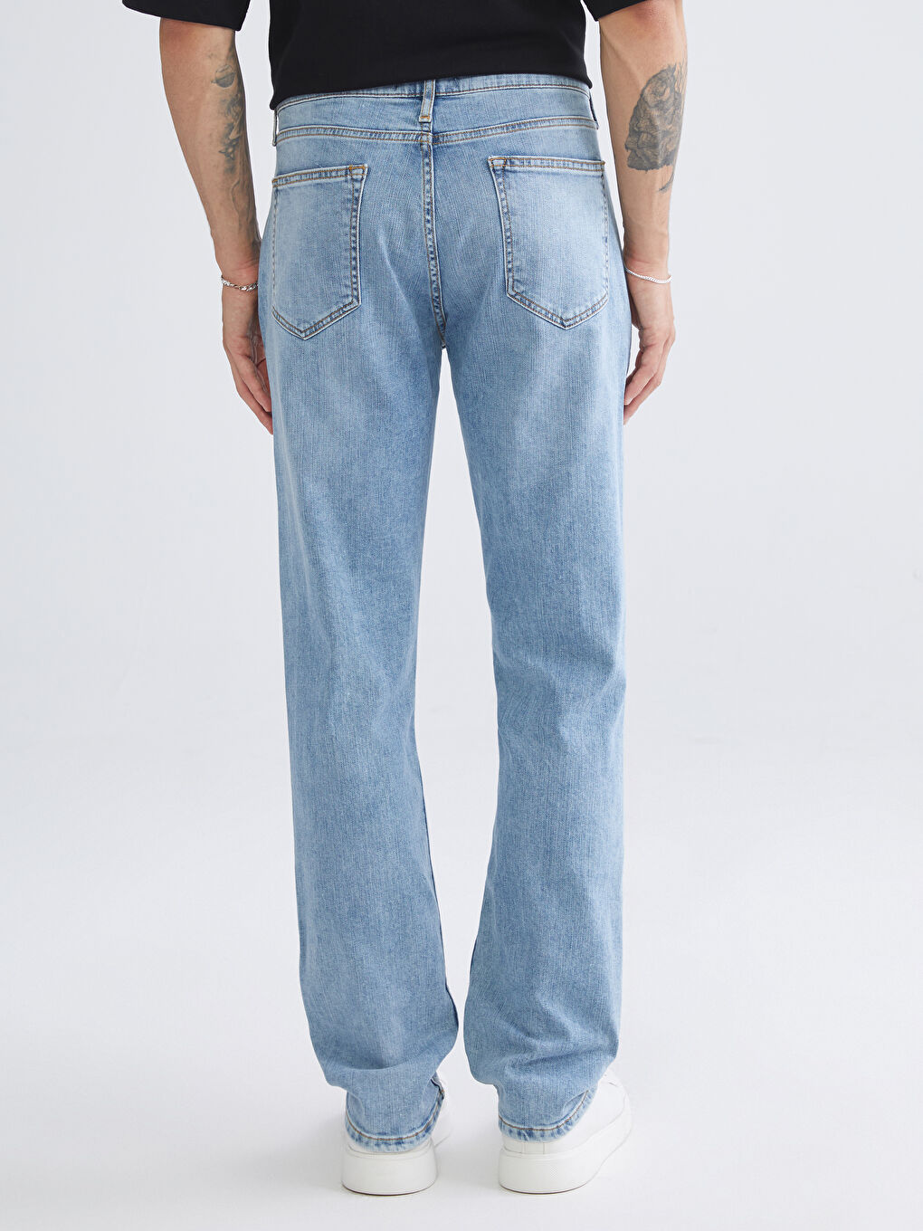 İndigo 750 Slim Fit Yırtık Detaylı Erkek Jean Pantolon-3