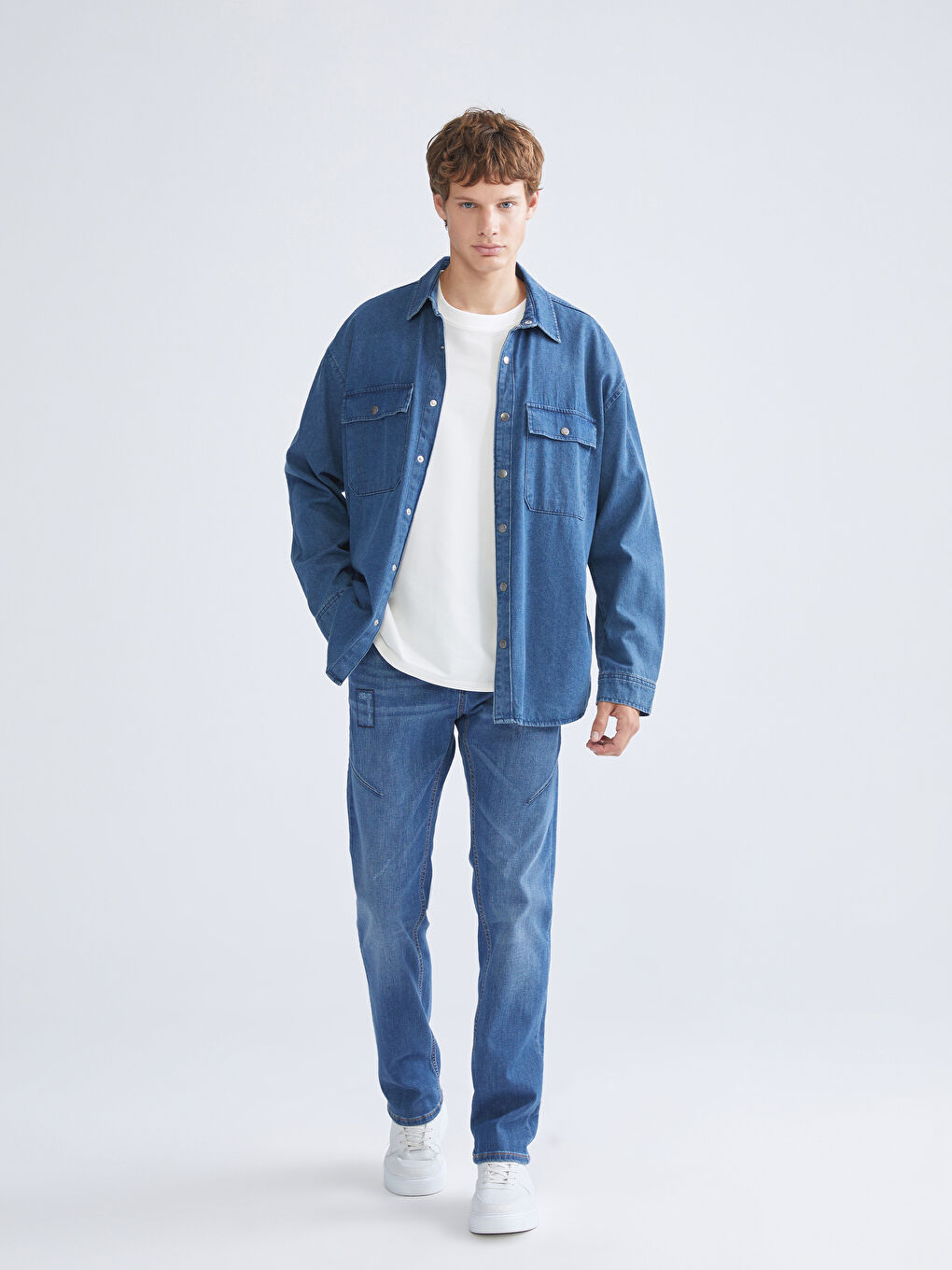 İndigo 750 Slim Fit Destroy Detaylı Erkek Jean Pantolon