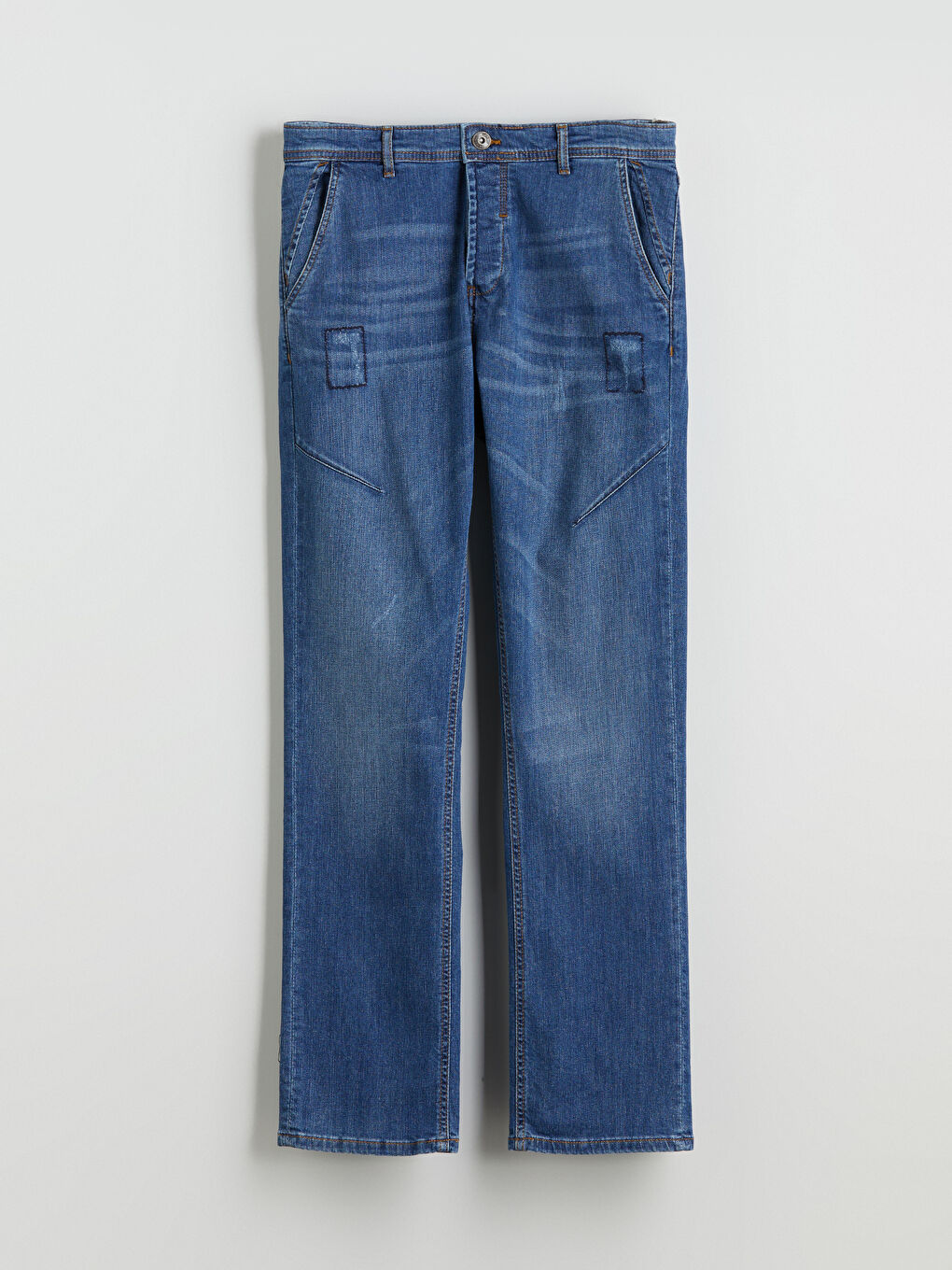 İndigo 750 Slim Fit Destroy Detaylı Erkek Jean Pantolon-4