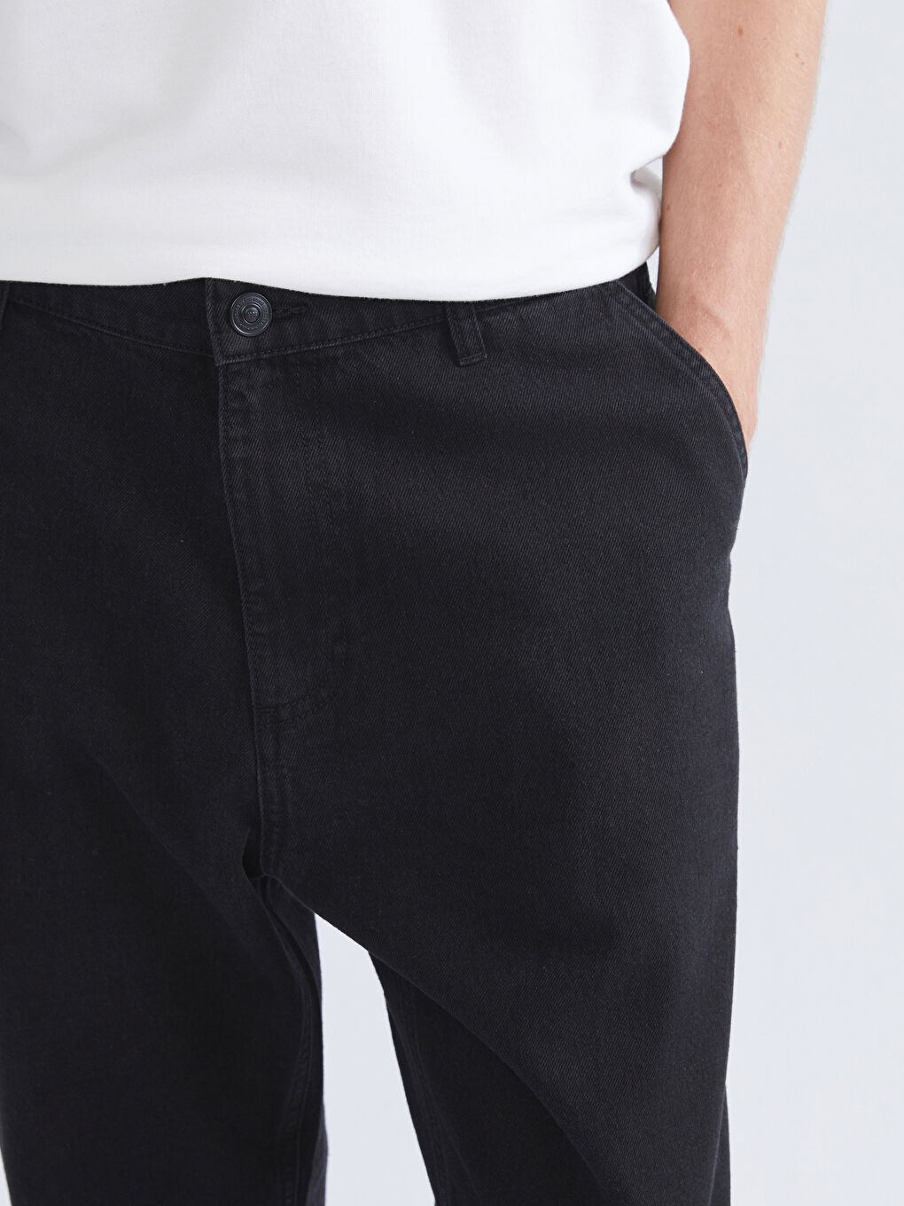 Мужчины Черный Джинсы-2