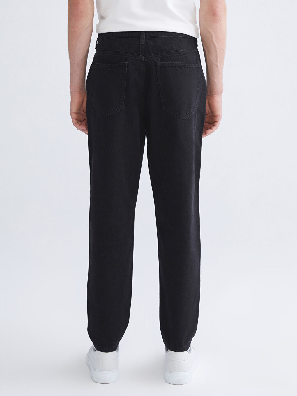 Мужчины Черный Джинсы-3