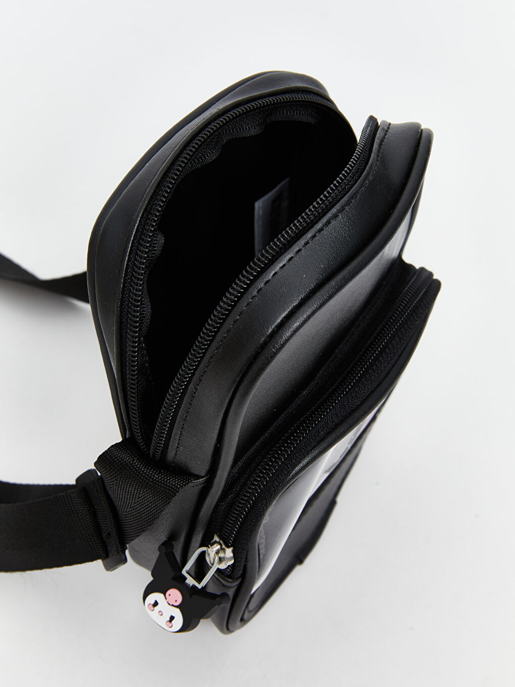 Siyah Kuromi Baskılı Kız Çocuk Çapraz Çanta-9