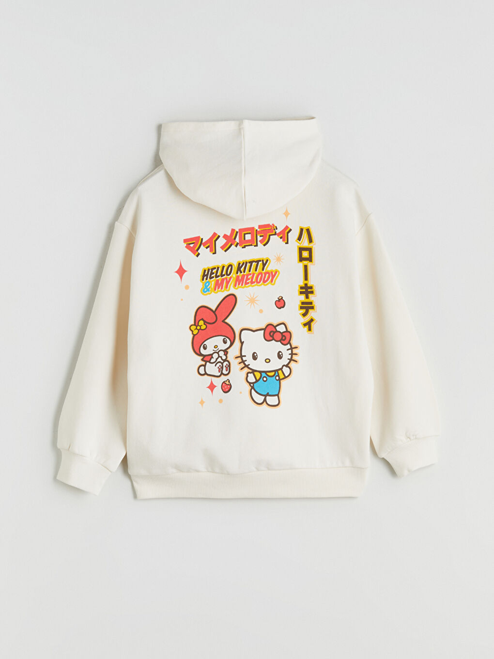 Hooded Hello Kitty Printed Girls' Sweatshirt-4