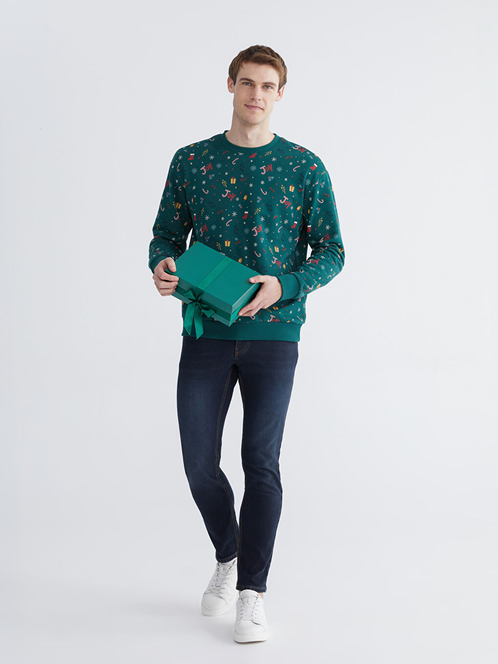 Чоловік ЗЕЛЕНИЙ Світшот - Толстовка-1