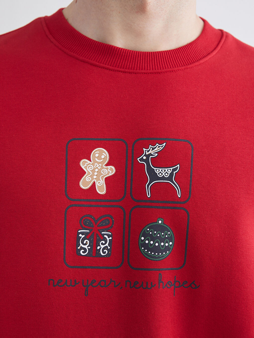 Чоловік ЧЕРВОНИЙ Світшот - Толстовка-2