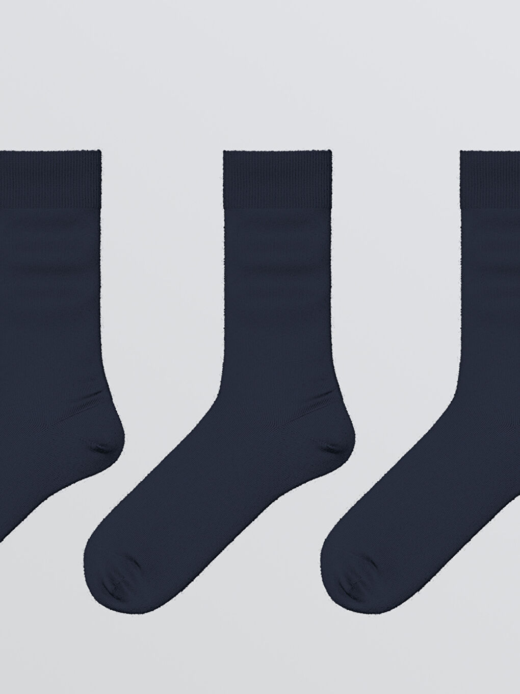 Lacivert Erkek Soket Çorap 3'lü-1