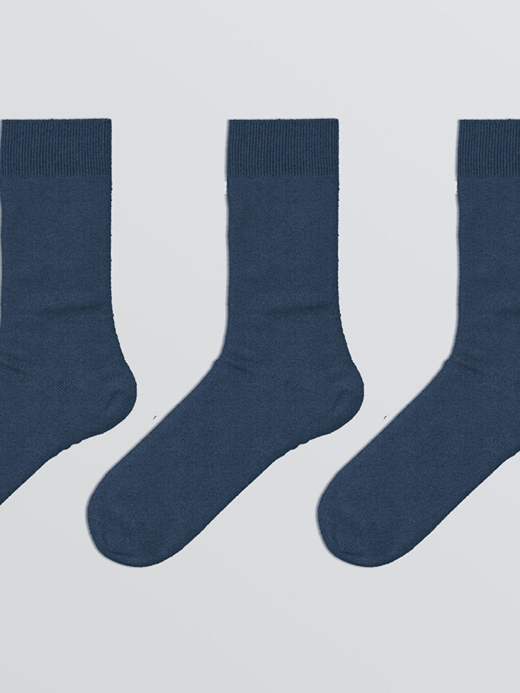 Mavi Erkek Soket Çorap 3'lü-1