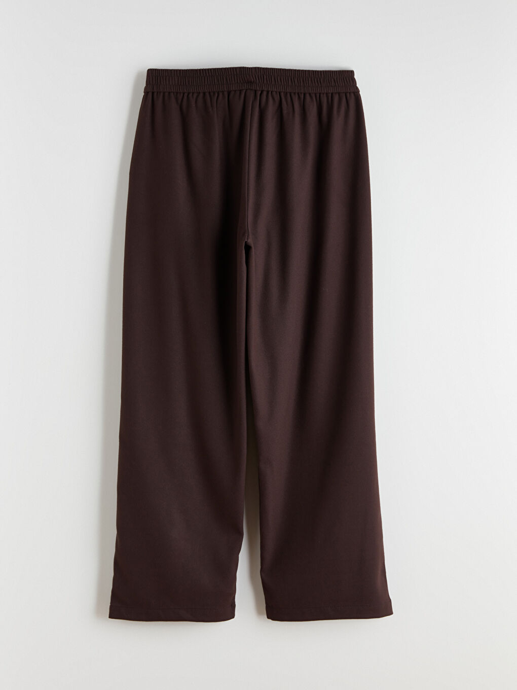 Damenhose mit Weitem Bein und Elastischem Bund-5