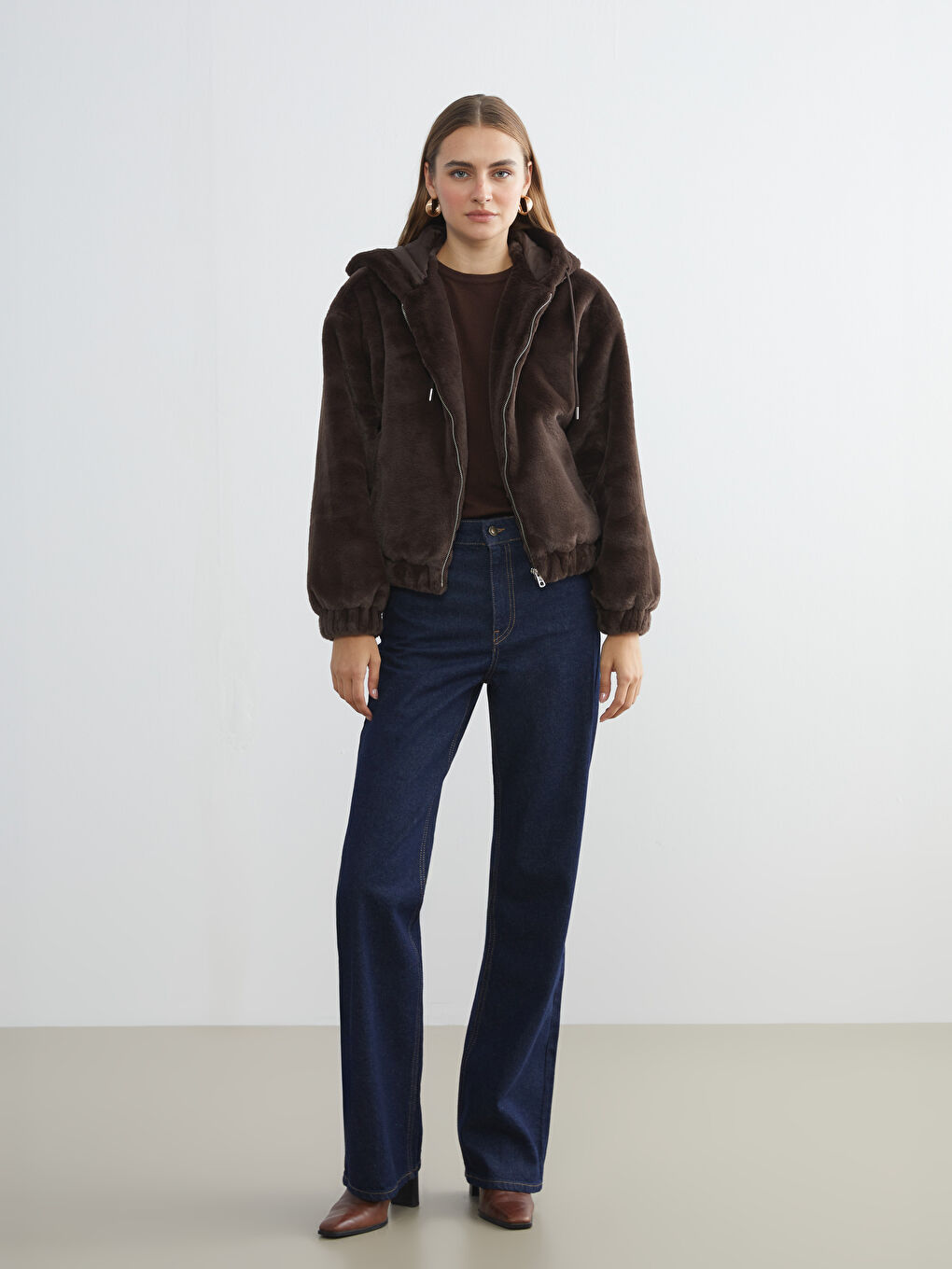 Hooded Women's Coat-1