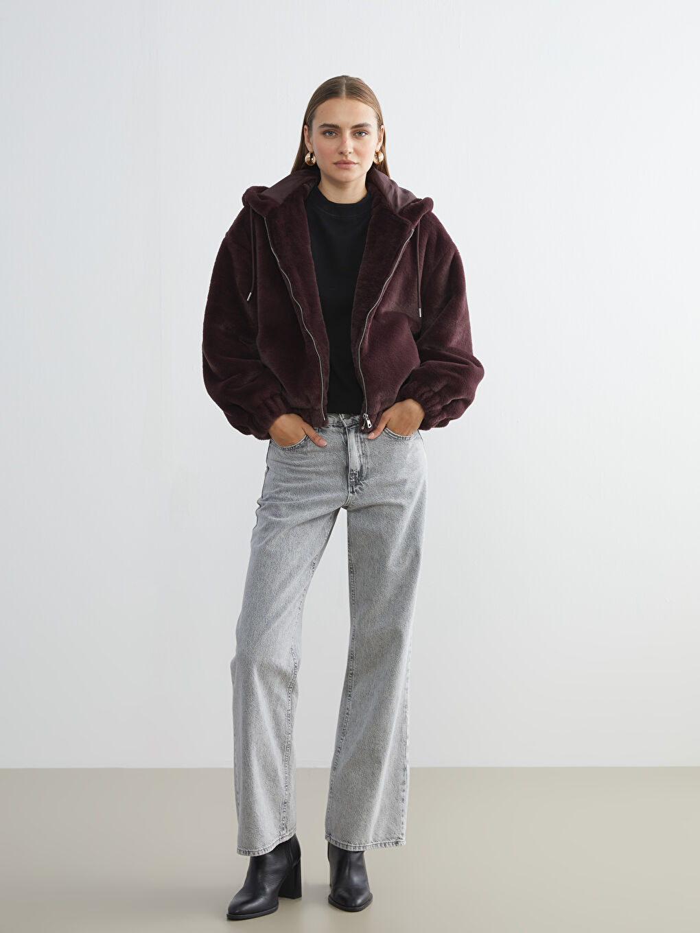 Kapuzenmantel Für Damen-1