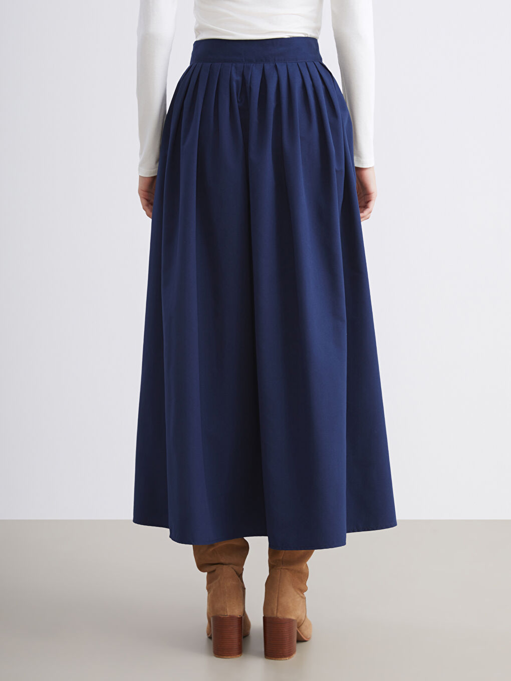 LCW Modest Woman NAVY Skirt -W5IM53Z8-Z5N