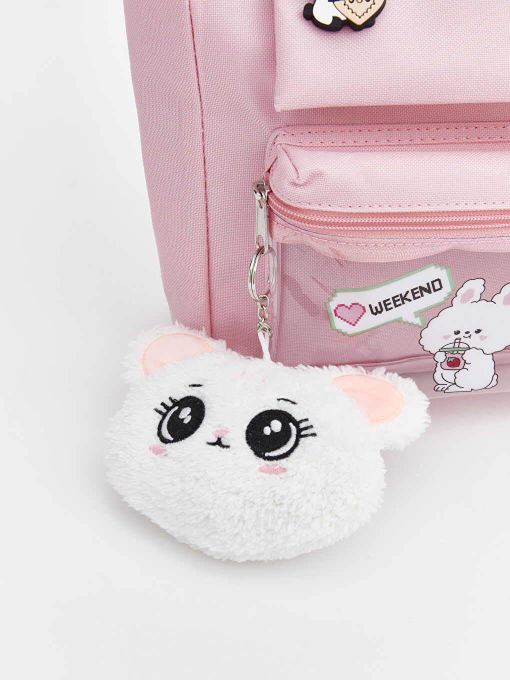 Pembe Baskılı Kız Çocuk Omuz Çantası-2