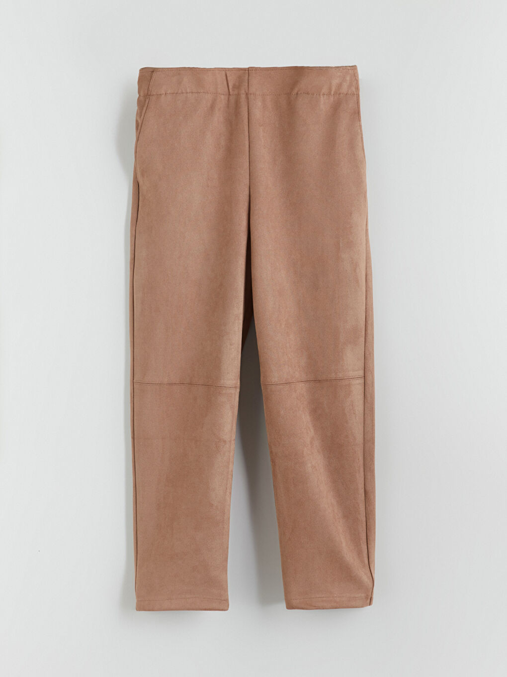 Женщины Коричневый Брюки-4