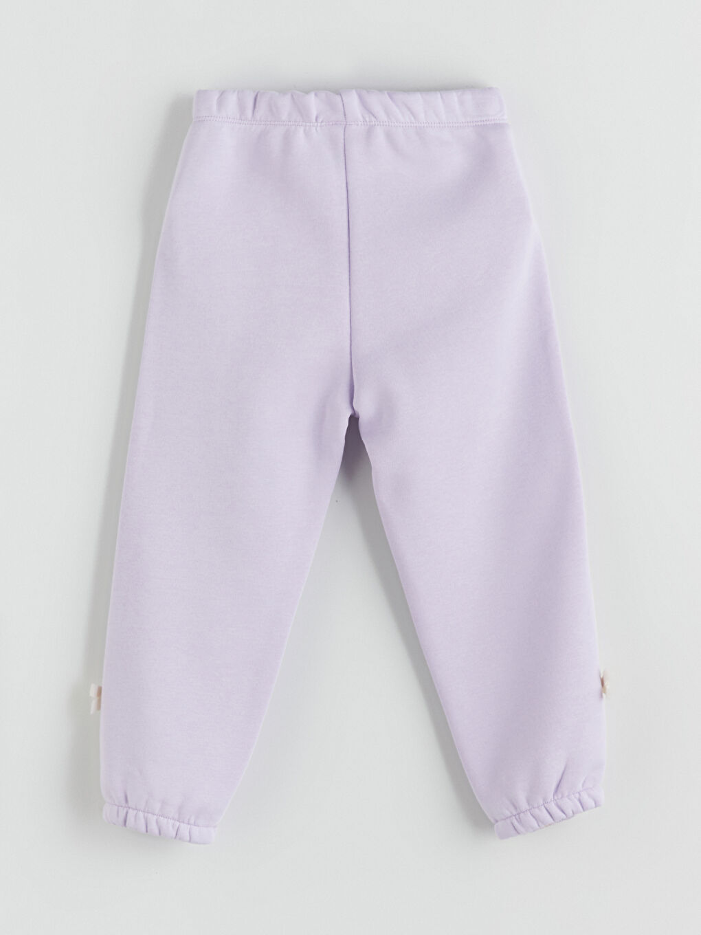 Lila Beli Lastikli Kız Çocuk Jogger Eşofman Alt-2