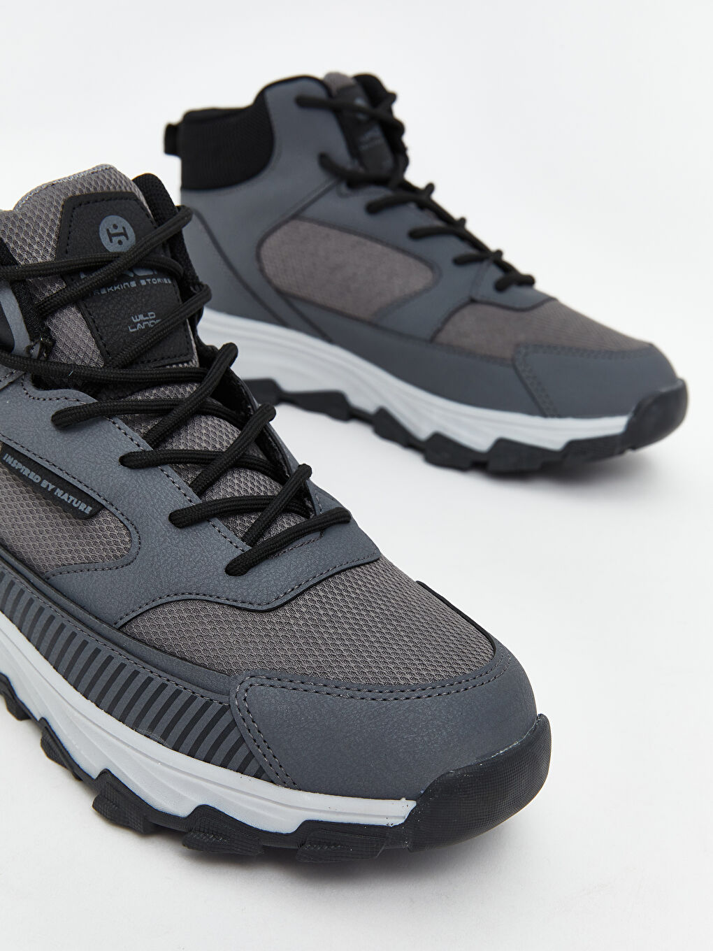 Antrasit Bağcıklı Erkek Çocuk Spor Ayakkabı-2