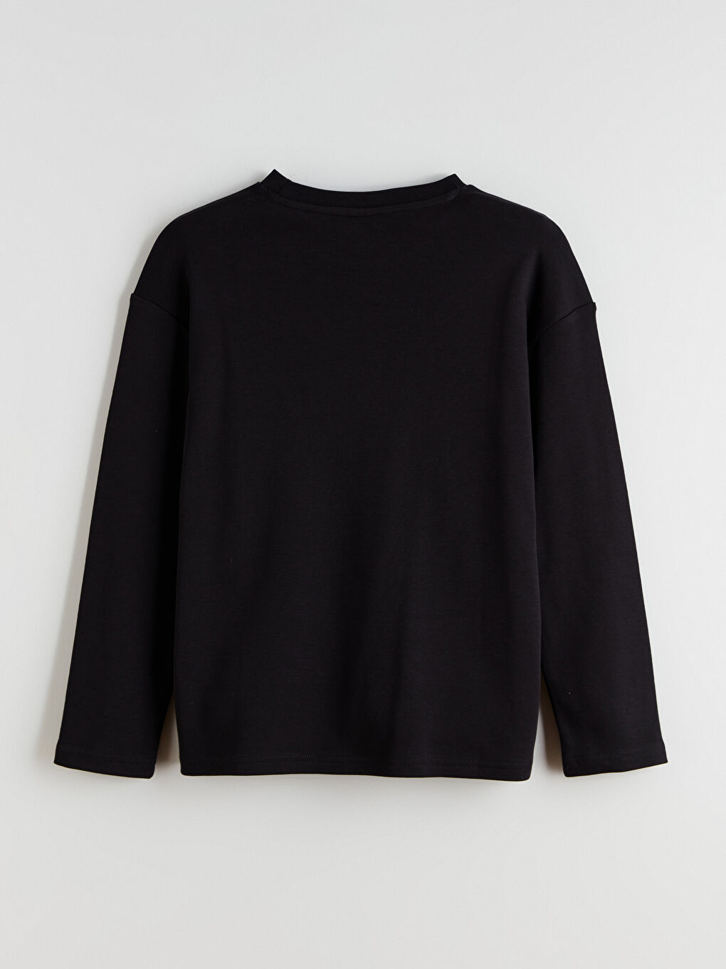 Siyah Bisiklet Yaka Erkek Çocuk Tişört-2