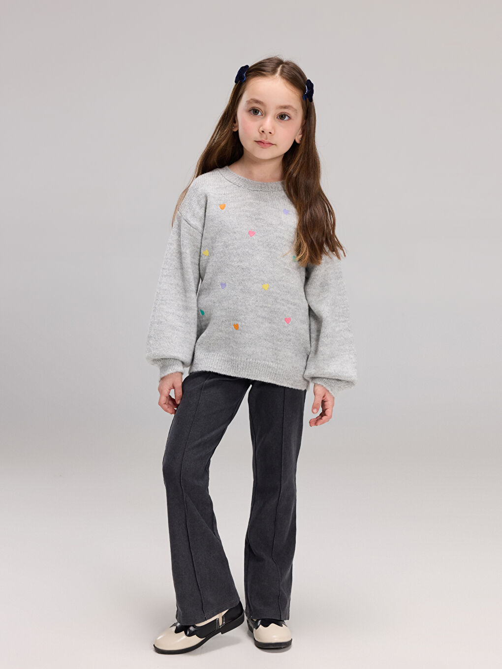 Elasticated Waist Girls' Flared Leg Leggings