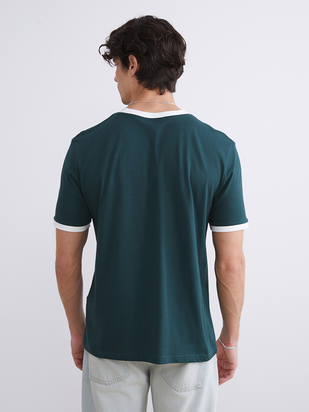 Crew Neck Jersey Men's T-shirt-3