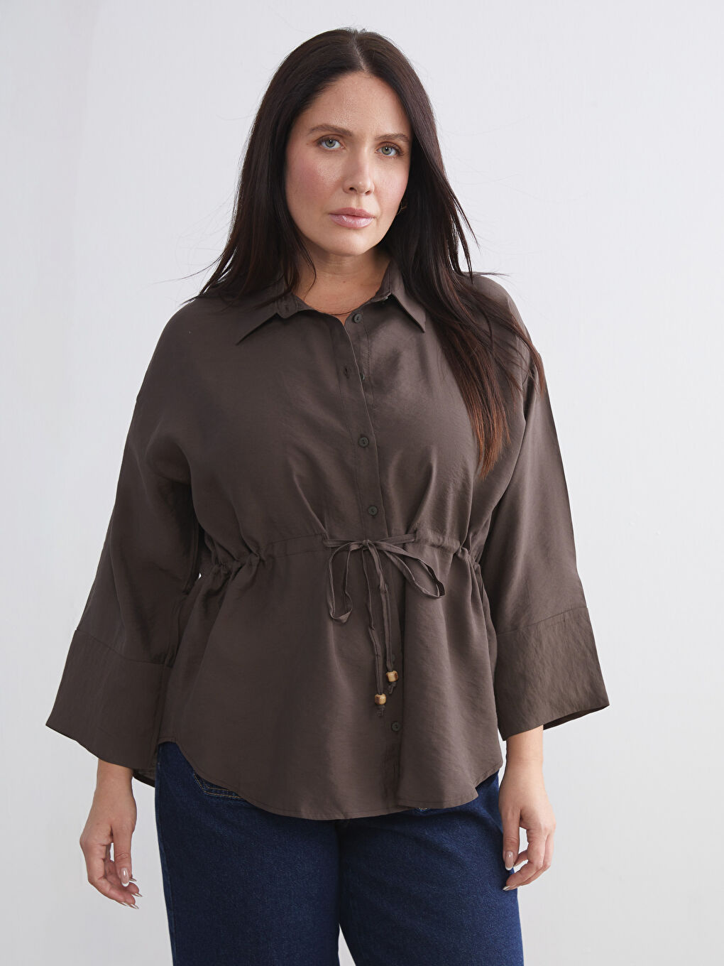 Oversize Modal Blend Women's Shirt-2