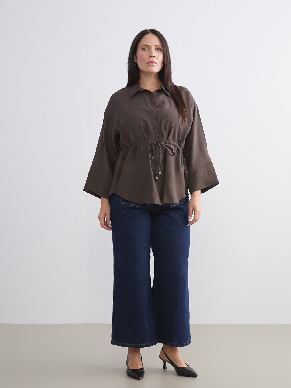Oversize Modal Blend Women's Shirt-9