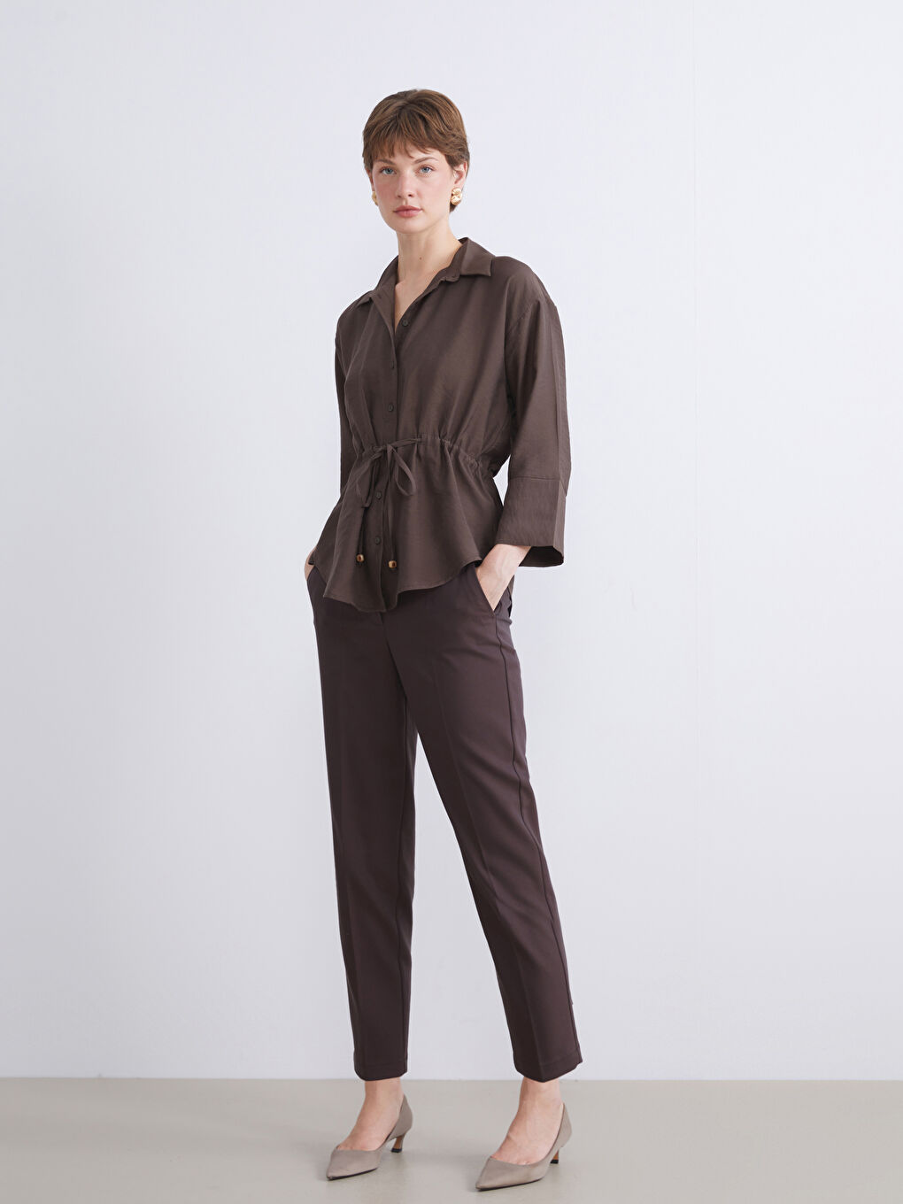 Oversize Modal Blend Women's Shirt-4