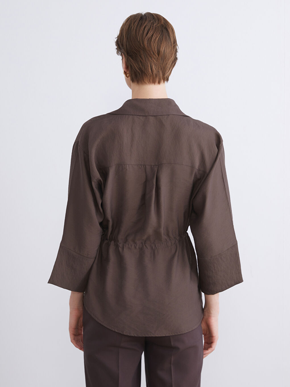 Oversize Modal Blend Women's Shirt-8